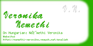 veronika nemethi business card